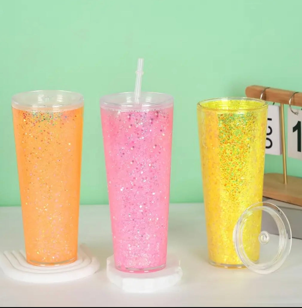 8. LIVE 24oz Acrylic SnowGlobe Tumbler