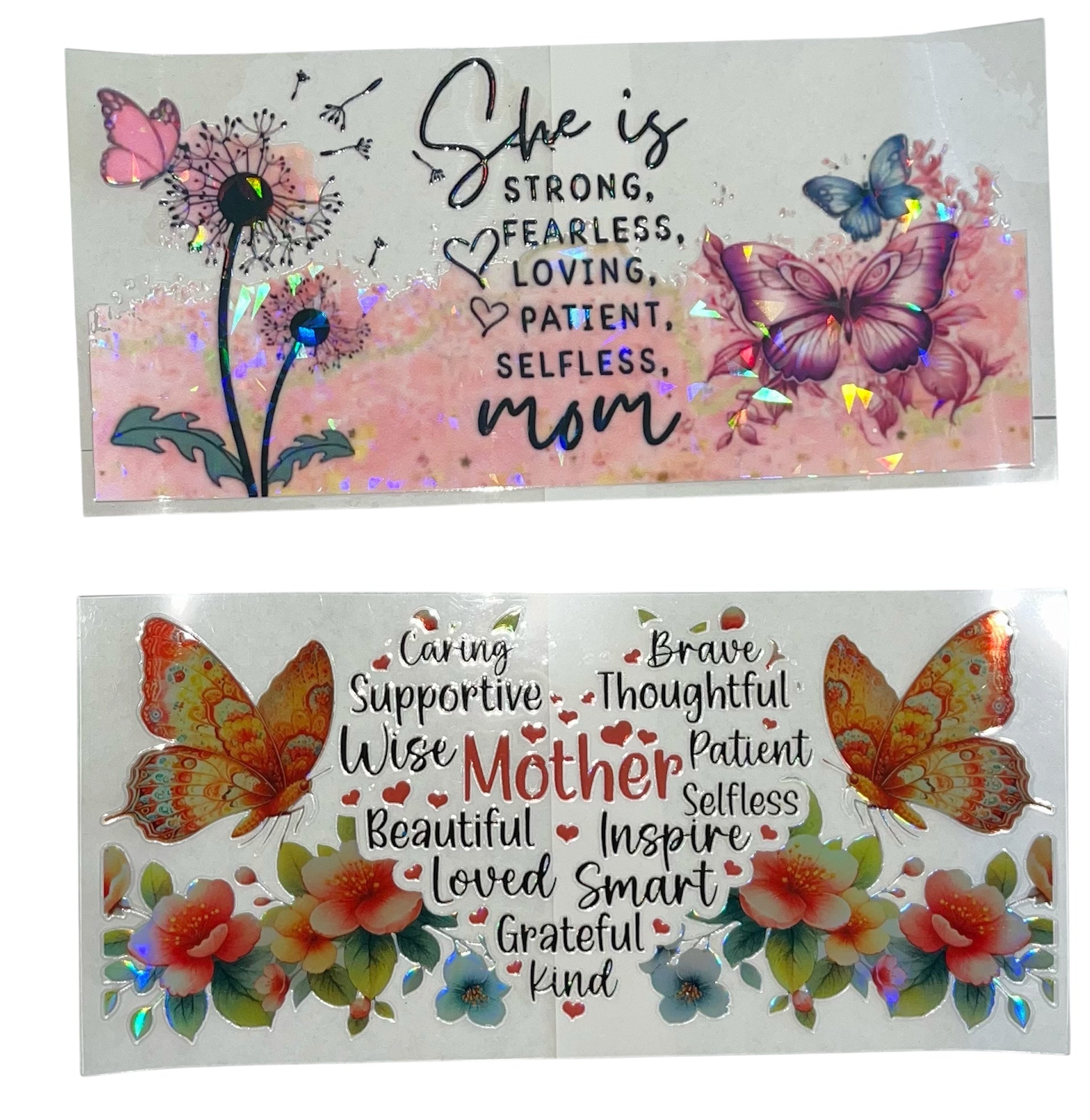 Holographic Mom Theme designs